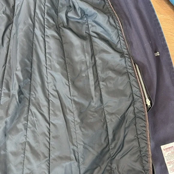 London Fog Main Coat Trench Coat Women's Size Reg 8 Pet. Teal Blue Liner… - Picture 11 of 11